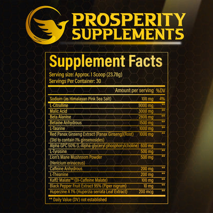 Prosperity Preworkout